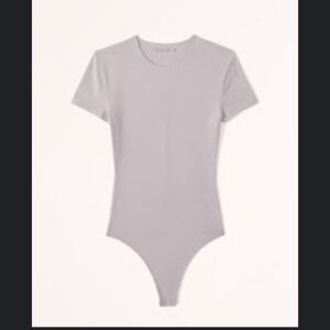 Short-Sleeve Cotton Seamless Fabric Crew Bodysuit